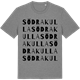 Mid Heather Gray t-shirt med Södra Kulla ordlek t-shirt