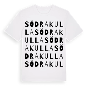 Södra Kulla ordlek t-shirt – ekologisk bomull t-shirt från Pinshirt
