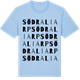 Blue Soul t-shirt med Södra Liarp ordlek t-shirt