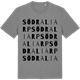 Mid Heather Gray t-shirt med Södra Liarp ordlek t-shirt