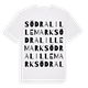 White t-shirt med Södra Lillemark ordlek t-shirt