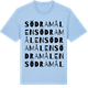 Blue Soul t-shirt med Södra Målen ordlek t-shirt