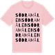 Pink Cotton t-shirt med Södra Målen ordlek t-shirt