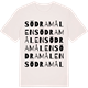 Vintage White t-shirt med Södra Målen ordlek t-shirt