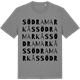 Mid Heather Gray t-shirt med Södra Markås ordlek t-shirt