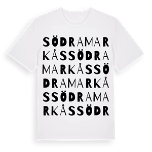 Södra Markås ordlek t-shirt – ekologisk bomull t-shirt från Pinshirt