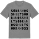 Mid Heather Gray t-shirt med Södra Mosshult ordlek t-shirt