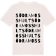 Vintage White t-shirt med Södra Mosshult ordlek t-shirt