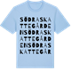 Blue Soul t-shirt med Södra Skattegården ordlek t-shirt