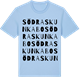 Blue Soul t-shirt med Södra Skunkabo ordlek t-shirt
