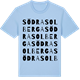 Blue Soul t-shirt med Södra Solberga ordlek t-shirt