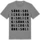 Mid Heather Gray t-shirt med Södra Solberga ordlek t-shirt
