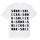 Södra Solberga ordlek t-shirt