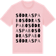 Pink Cotton t-shirt med Södra Spabo ordlek t-shirt