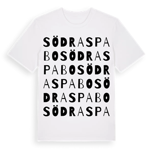 Södra Spabo ordlek t-shirt – ekologisk bomull t-shirt från Pinshirt