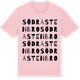 Pink Cotton t-shirt med Södra Stenbro ordlek t-shirt