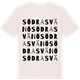 Vintage White t-shirt med Södra Svänö ordlek t-shirt