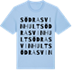 Blue Soul t-shirt med Södra Svinhult ordlek t-shirt