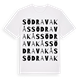 White t-shirt med Södra Vakås ordlek t-shirt