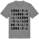 Mid Heather Gray t-shirt med Södra Vakås ordlek t-shirt