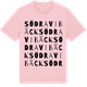 Pink Cotton t-shirt med Södra Vibäck ordlek t-shirt
