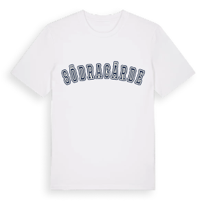Södragärde college t-shirt – ekologisk bomull t-shirt från Pinshirt
