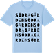 Blue Soul t-shirt med Södragården ordlek t-shirt