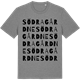 Mid Heather Gray t-shirt med Södragårdne ordlek t-shirt