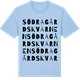 Blue Soul t-shirt med Södragårdskvarnen ordlek t-shirt