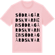 Pink Cotton t-shirt med Södragårdskvarnen ordlek t-shirt
