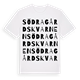 White t-shirt med Södragårdskvarnen ordlek t-shirt