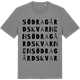 Mid Heather Gray t-shirt med Södragårdskvarnen ordlek t-shirt
