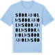 Blue Soul t-shirt med Södraholm ordlek t-shirt