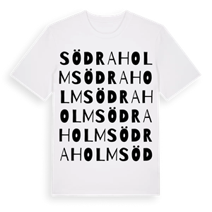 Södraholm ordlek t-shirt – ekologisk bomull t-shirt från Pinshirt