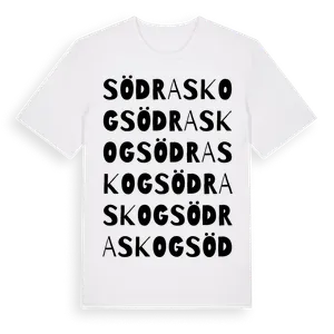 Södraskog ordlek t-shirt – ekologisk bomull t-shirt från Pinshirt