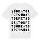Södratorpet ordlek t-shirt
