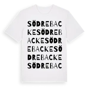 Södre Backe ordlek t-shirt – ekologisk bomull t-shirt från Pinshirt