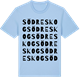 Blue Soul t-shirt med Södreskog ordlek t-shirt