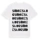 White t-shirt med Södreskog ordlek t-shirt
