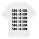 White t-shirt med Solagård ordlek t-shirt