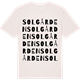 Vintage White t-shirt med Solgården ordlek t-shirt