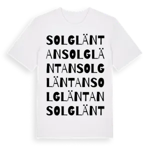 Solgläntan ordlek t-shirt – ekologisk bomull t-shirt från Pinshirt