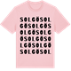 Pink Cotton t-shirt med Solgö ordlek t-shirt