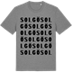 Mid Heather Gray t-shirt med Solgö ordlek t-shirt