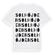 White t-shirt med Solhöjden ordlek t-shirt