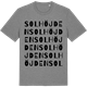 Mid Heather Gray t-shirt med Solhöjden ordlek t-shirt