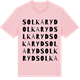 Pink Cotton t-shirt med Solkaryd ordlek t-shirt