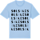Blue Soul t-shirt med Solsike ordlek t-shirt
