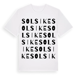 Solsike ordlek t-shirt – ekologisk bomull t-shirt från Pinshirt