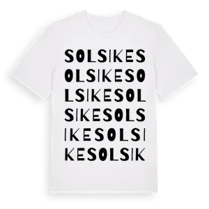 Solsike ordlek t-shirt – ekologisk bomull t-shirt från Pinshirt
